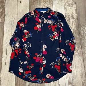 Beautiful floral button down top